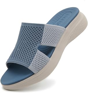 Ladies Summer Comfortable Lightweight Slide Beach Sandals 3-8