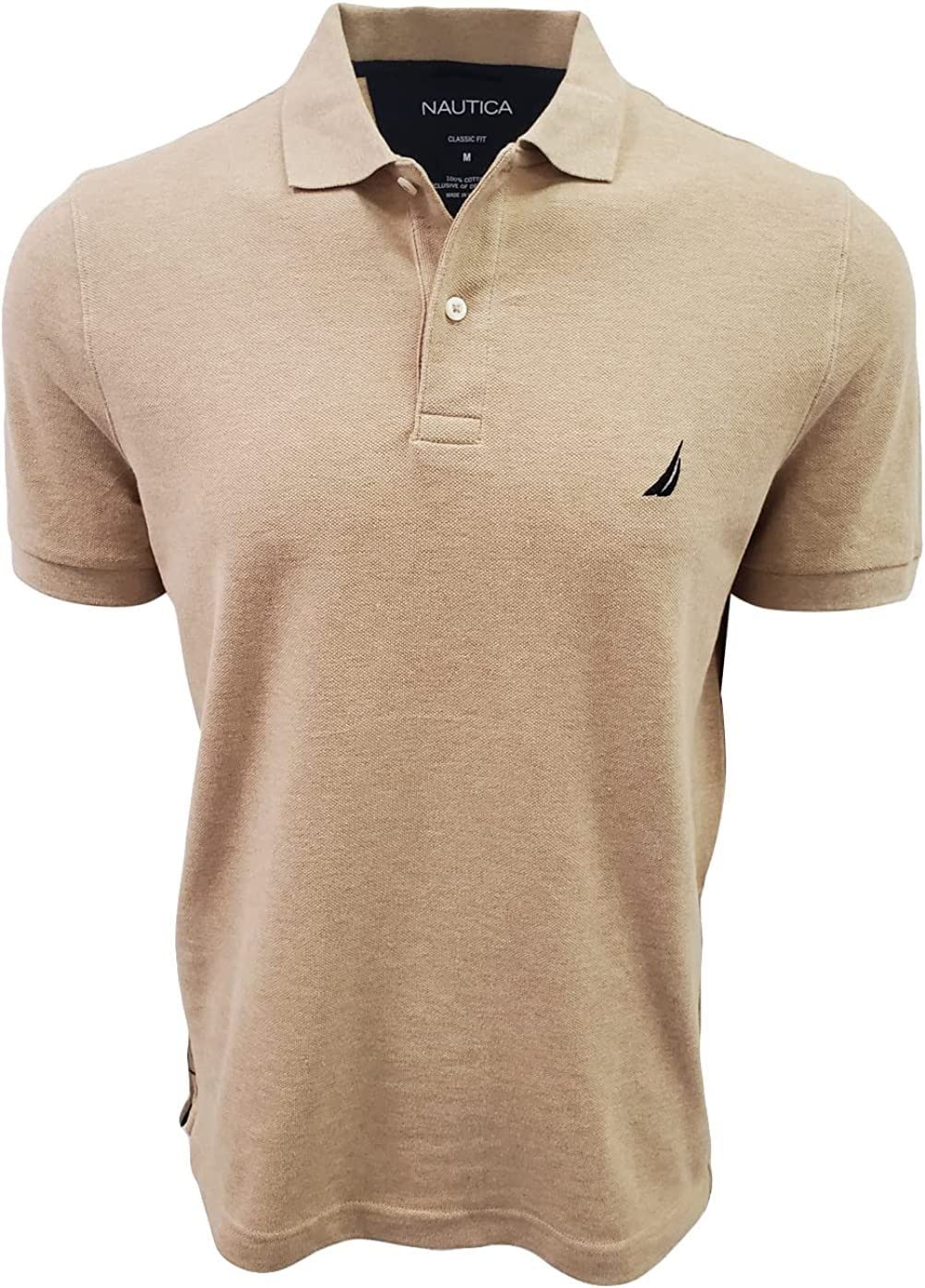 Nautica Men's Classic Fit Short Sleeve Solid Soft Cotton Polo Shirt