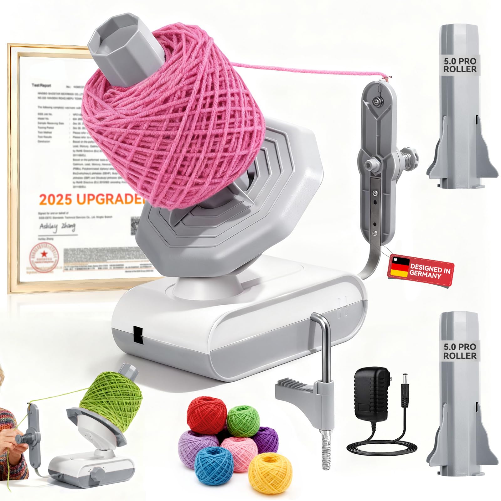 5.0 Upgraded Electric Yarn Winder【Top1 RPM German Motor】【S-Grade】 | Precision Ge