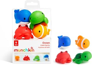 Munchkin 4 Pack Ocean Squirters Baby Bath Toy | Water Play
