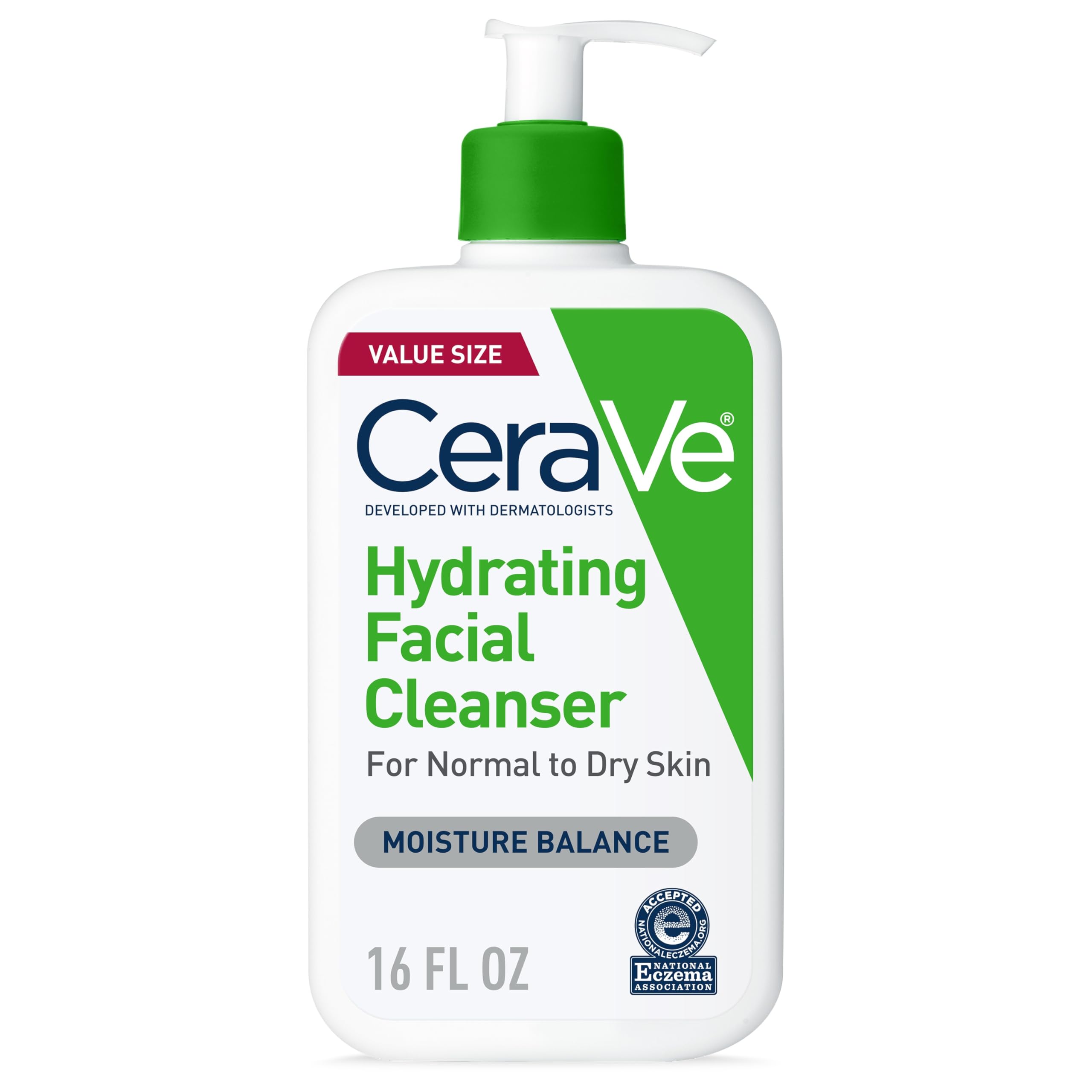 CeraVe Hydrating Cleanser with Hyaluronic Acid, Gentle Face Cleanser,16oz | Dail