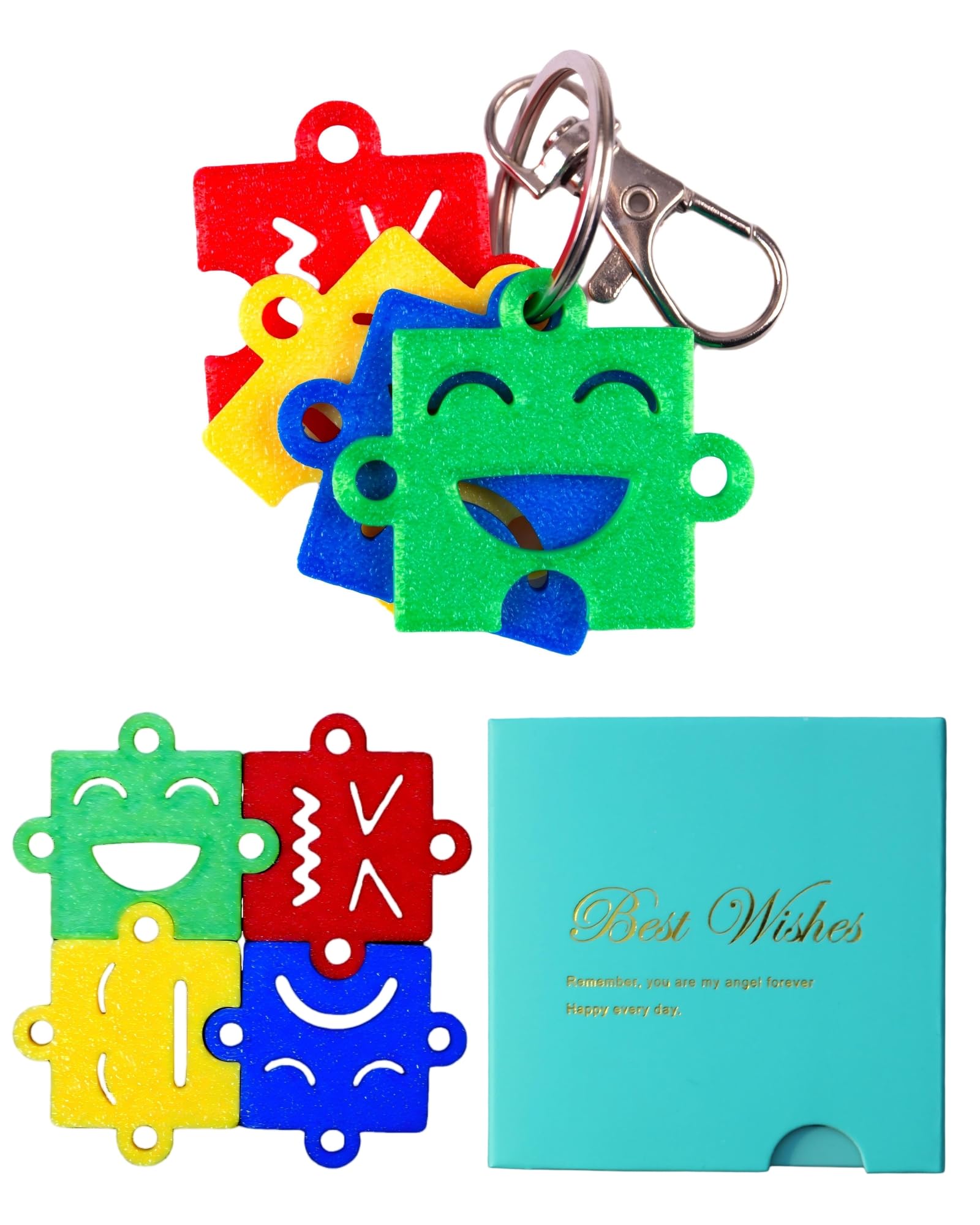 Emotional Regulation Keychain: 4 Color-Coded Mood Zones for Calm & Focus | Anxie