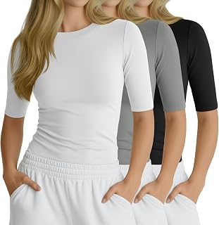 3 Pack Womens Half Sleeve Compression Shirt