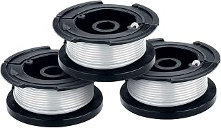 BLACK+DECKER Weed Eater String, Genuine OEM Authentic Trimmer Line, 3-Pack, 30-Feet of Replacement Spool, 0.065-Inch Diameter (AF1003ZP)