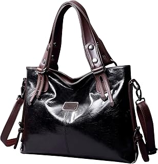 Handbags and Purses for Women Vegan Leather Tote Bag for Women Shoulder Bags Travel Purse with Compartments