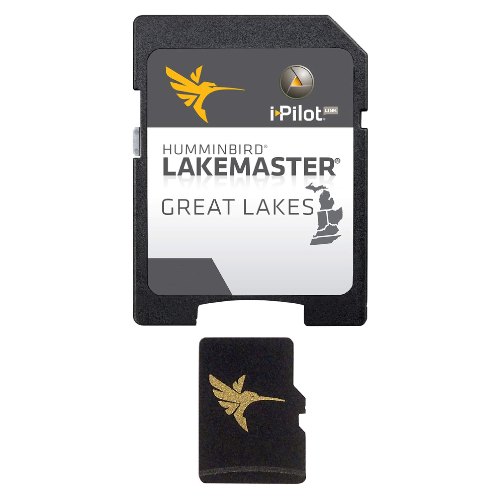 Humminbird LakeMaster Great Lakes Edition Digital GPS Lake Maps, Micro SD Card, 