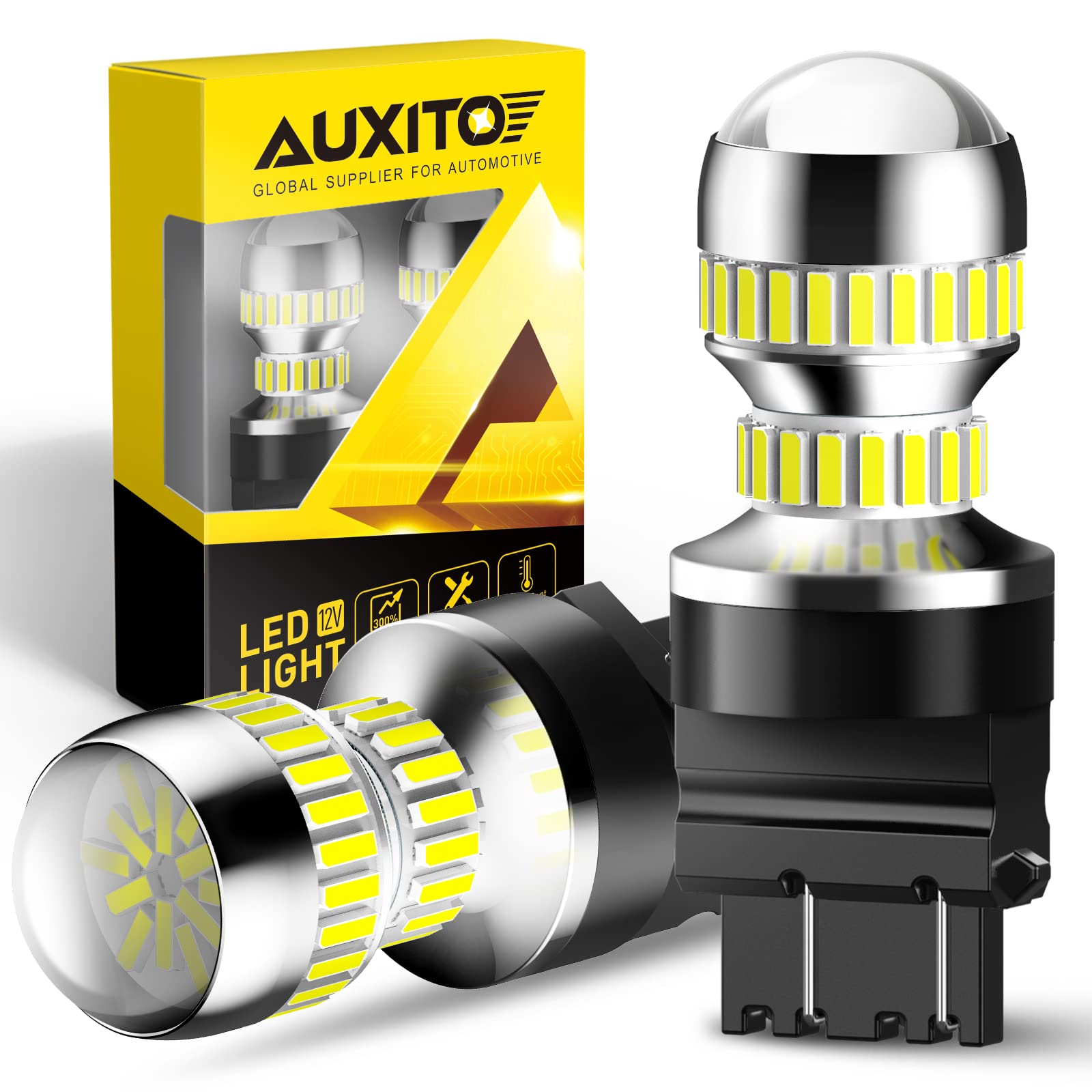 AUXITO 3157 LED Bulb White Reverse Lights, Super Bright 4157 3156 LED Reverse Li