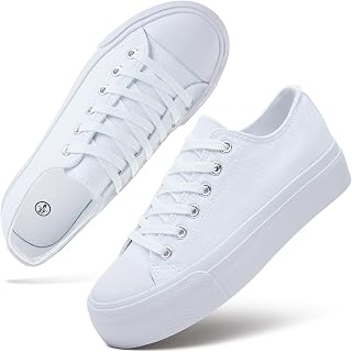 hash bubbie Womens Platform Canvas Sneakers Tennis Shoes