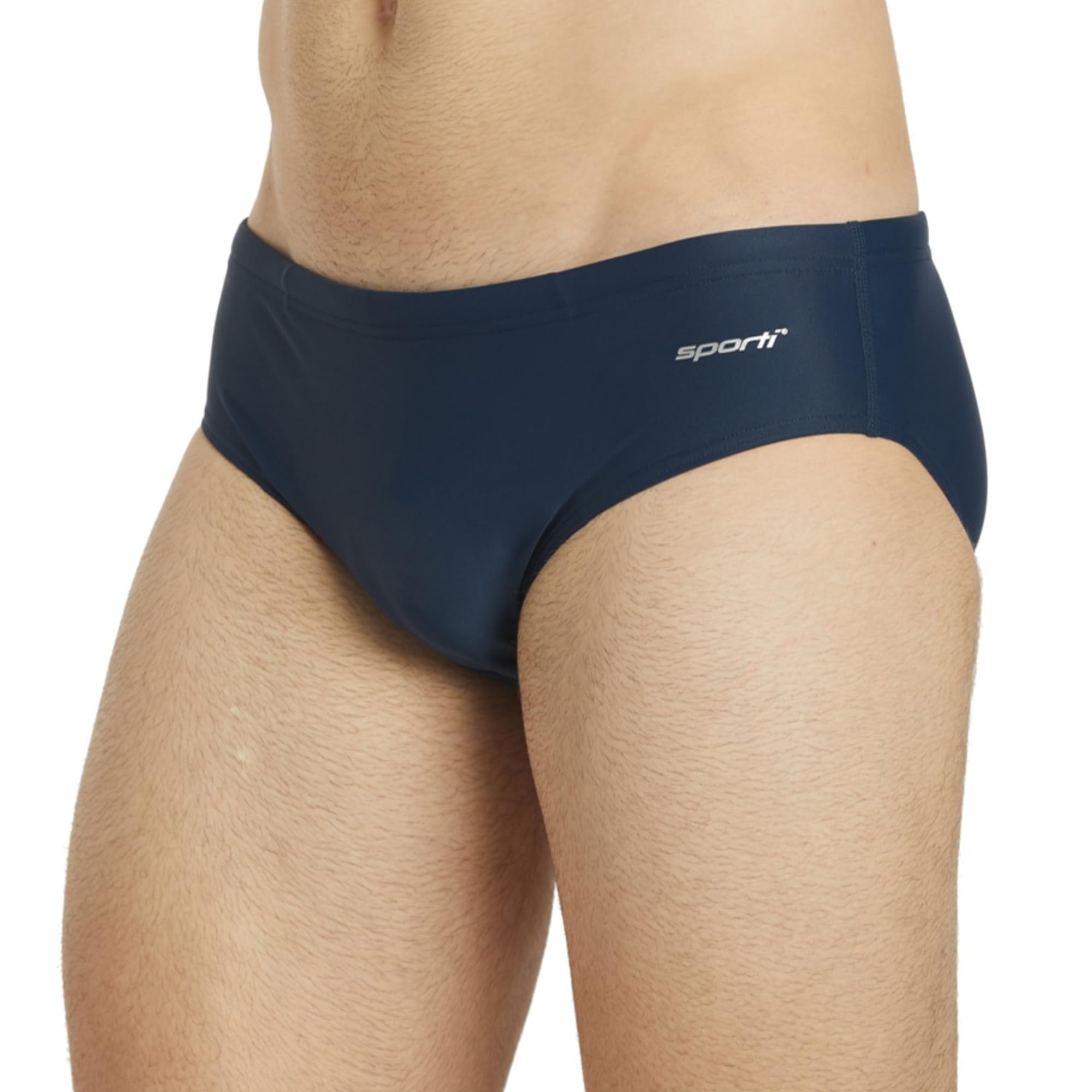 Sporti Men's Athletic Swim Brief Swimsuit, Printed Colors & Solid Swimwear