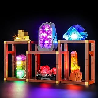 LIGHTAILING LED Lighting Kit Compatible with LEGO 21362 Mineral Collection | Upgrade Your LEGO Display with Warm LEDs, Easy Install, Hidden Wiring, Great Home Decor & Gift, Model Set Not Included