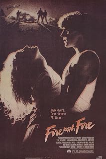 FIRE WITH FIRE 27"X41" Original Movie Poster One Sheet ROLLED Craig Sheffer 1986 Rare
