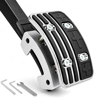 Recwuex Universal Gas Pedal Height Extender, Adjustable 20mm / 35mm Raise Accelerator Pedal Spacer, Aluminum Alloy Pedal Riser with TPU Anti-Slip Surface, Fits Most Hanging-Style Car Gas Pedals