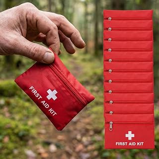 11pcs, Red Cross, Handbag, First Aid Kit,Portable