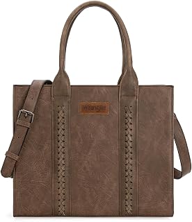 Wrangler Women's Crossbody Bag with Zip, E-Brown