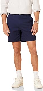 Amazon Essentials Men's 18 cm Stretch Cotton Blend Chino Shorts