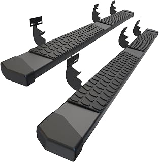AutoBull Crew Cab Running Boards Side Steps Compatible with 2009-2018 Dodge Ram 1500, Ram 2019-2024 1500 Classic(New Body Style Not Fit), Ram 2010-2026 2500 3500 Black Textured Aluminum Nerf Bars