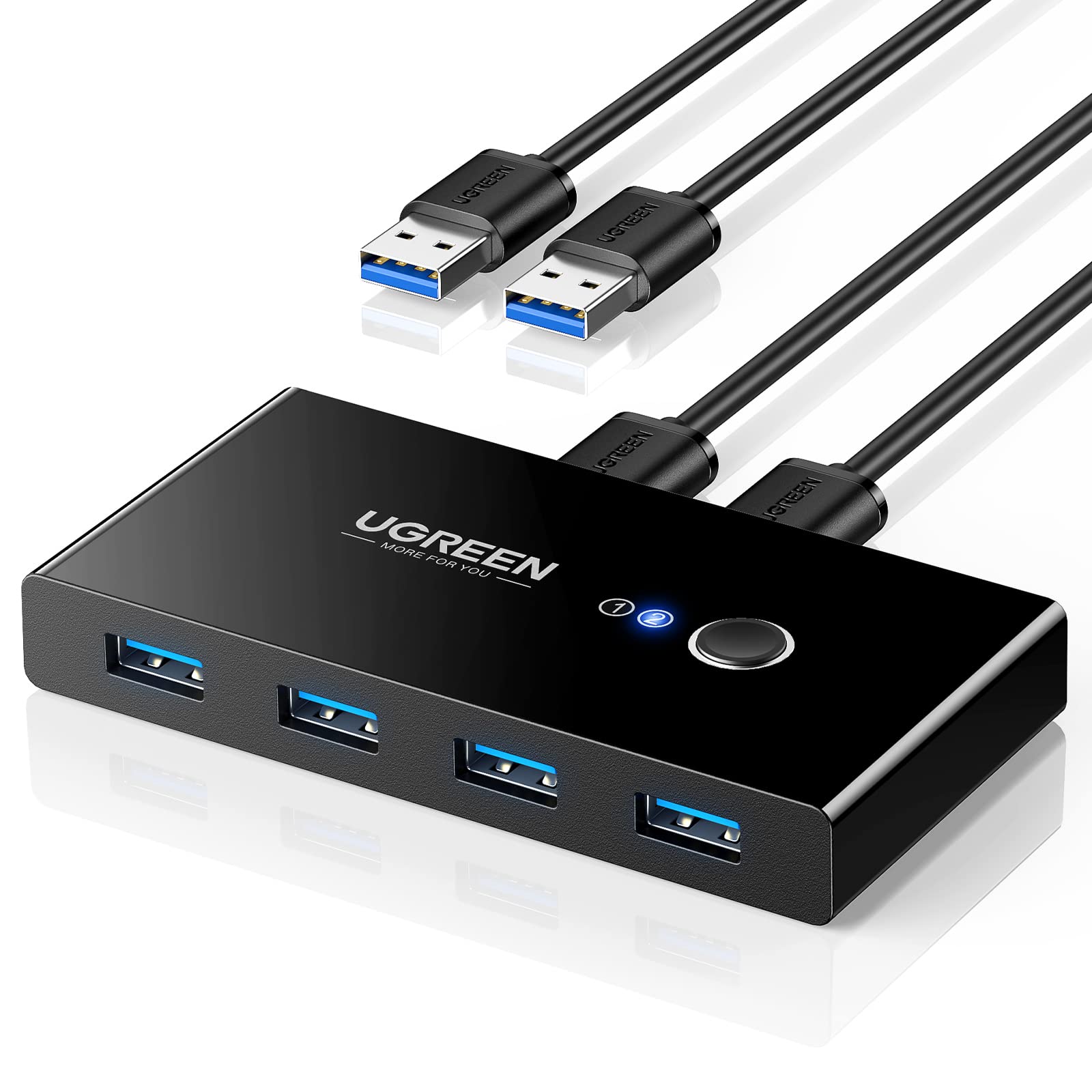 UGREEN USB 3.0 Switch Selector 2 Computers Share 4 USB Ports USB Switcher USB fo