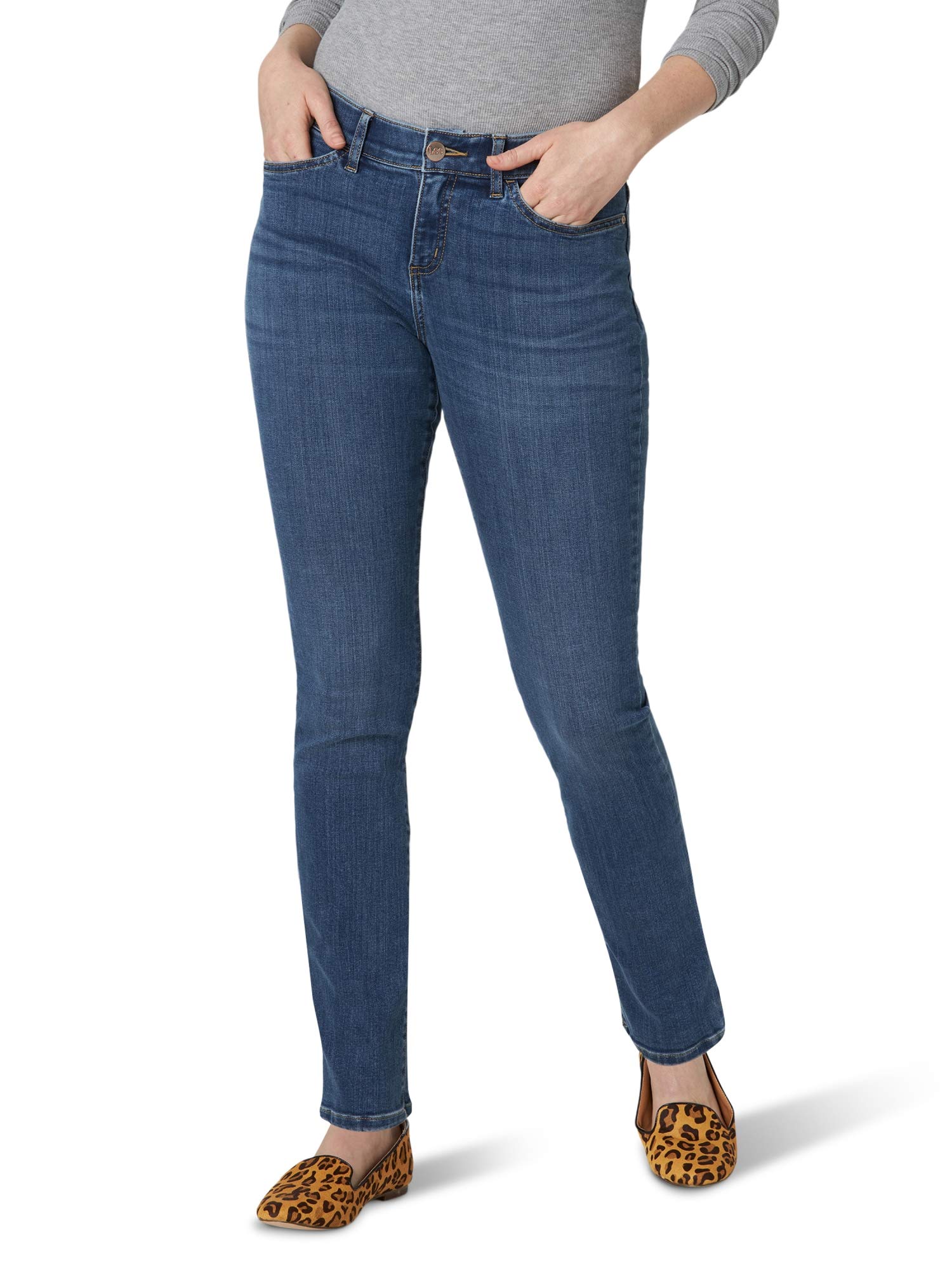 Lee Women's Motion Series Total Freedom Straight Leg Jeans