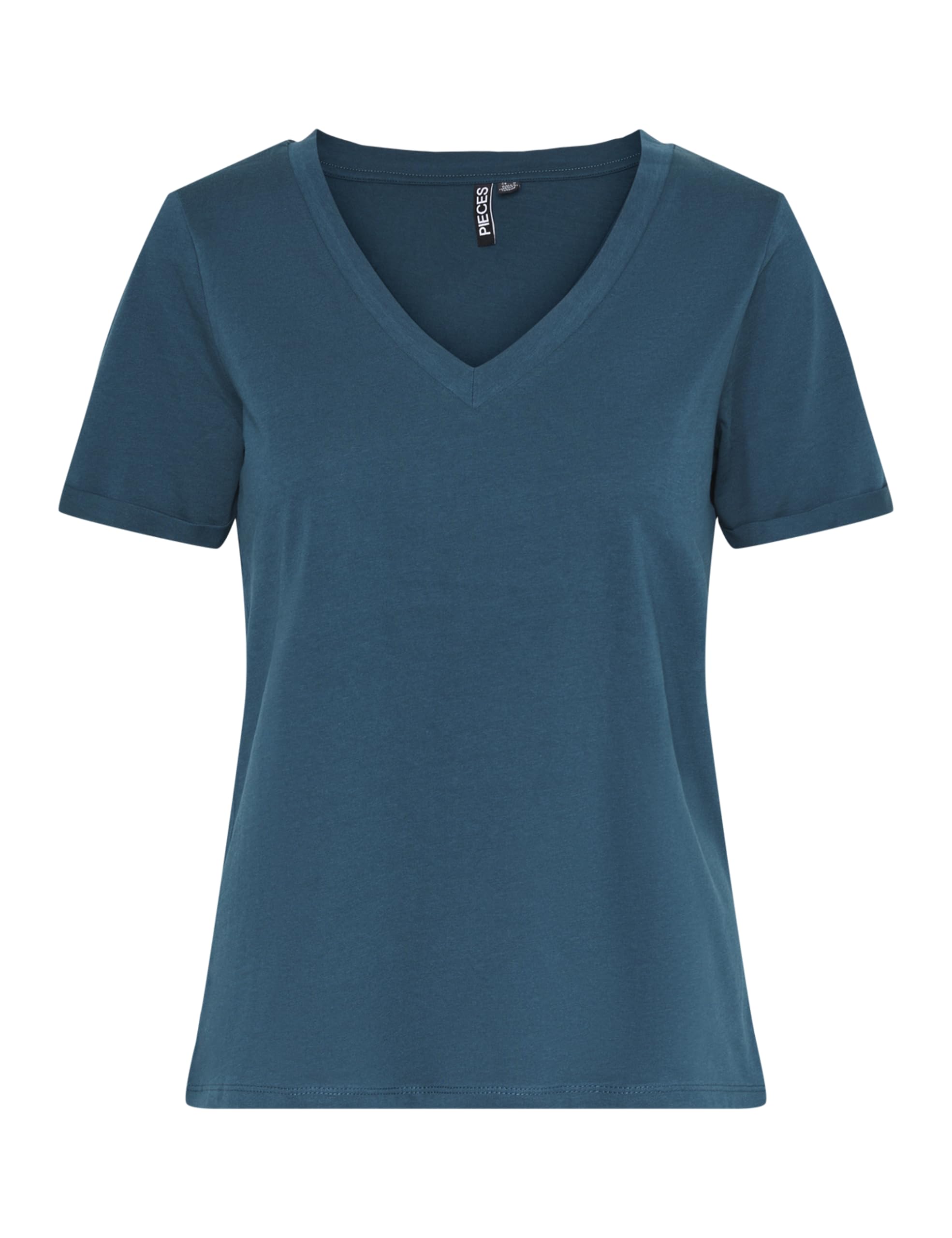 Pieces Pcria SS Women's Short-Sleeved V-Neck T-Shirt (Pack of 1)