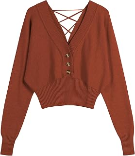 ZAFUL Women Off Shoulder Sweatshirt Batwing Ribbed Knit Crop Sweaters