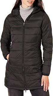 Amazon Essentials Women's Lightweight Water-Resistant Packable Hooded Puffer Coat