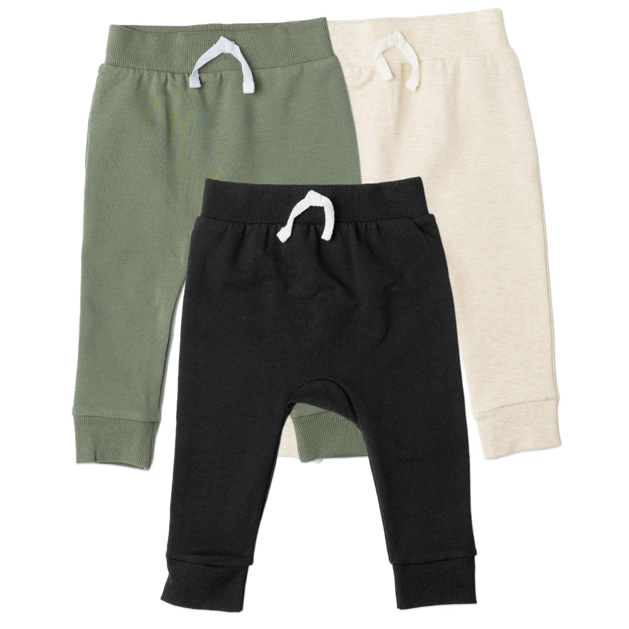 Gerber Baby Boys' Toddler 3-Pack Jogger Pants