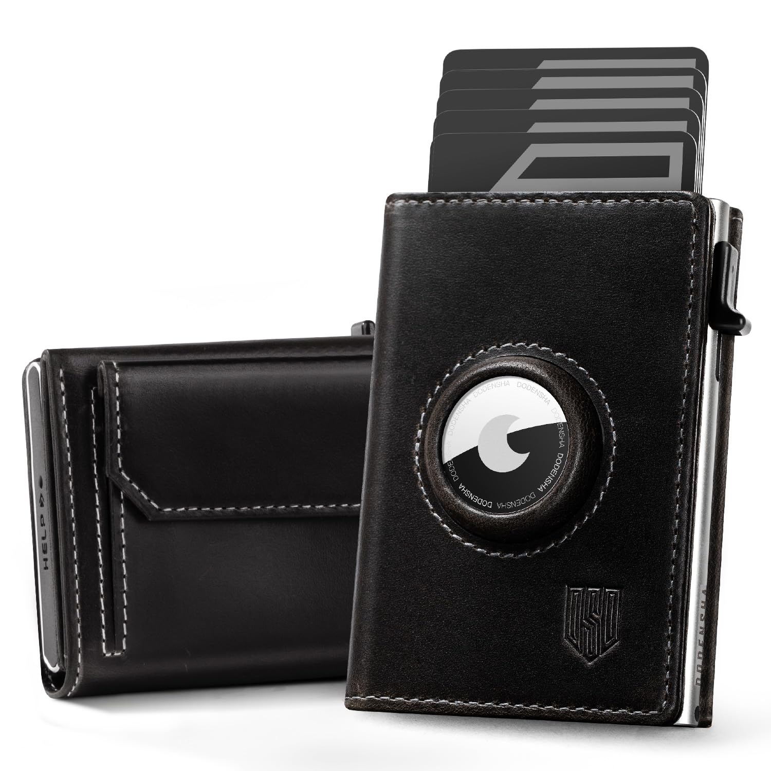 DODENSHA® Airtag Wallet Herren mit XL Münzfach I MagSnap Kartenetui Herren I Sma