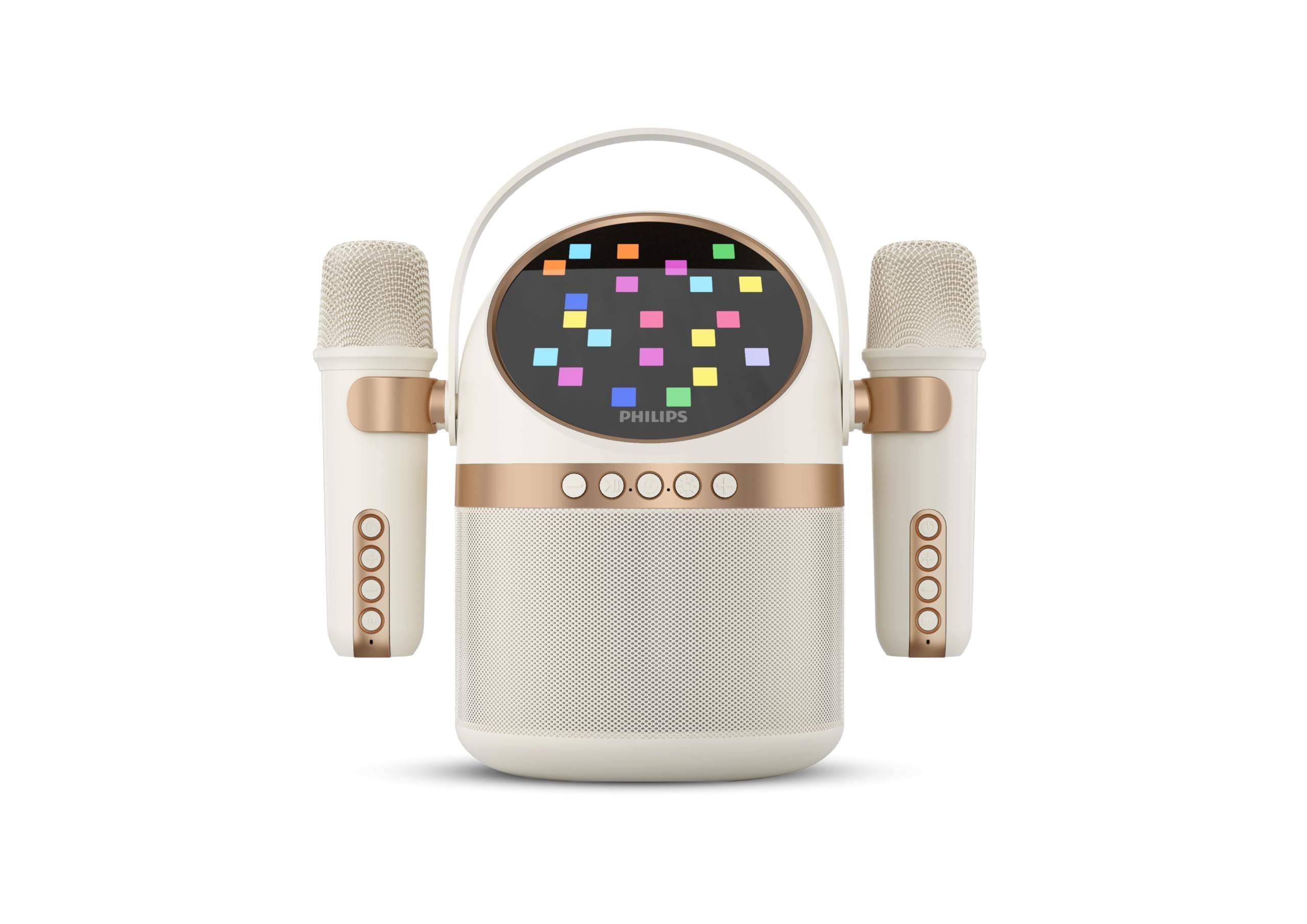 PHILIPS S2508 Portable Karaoke Machine,Party Bluetooth Speaker with 2 Karaoke Mi