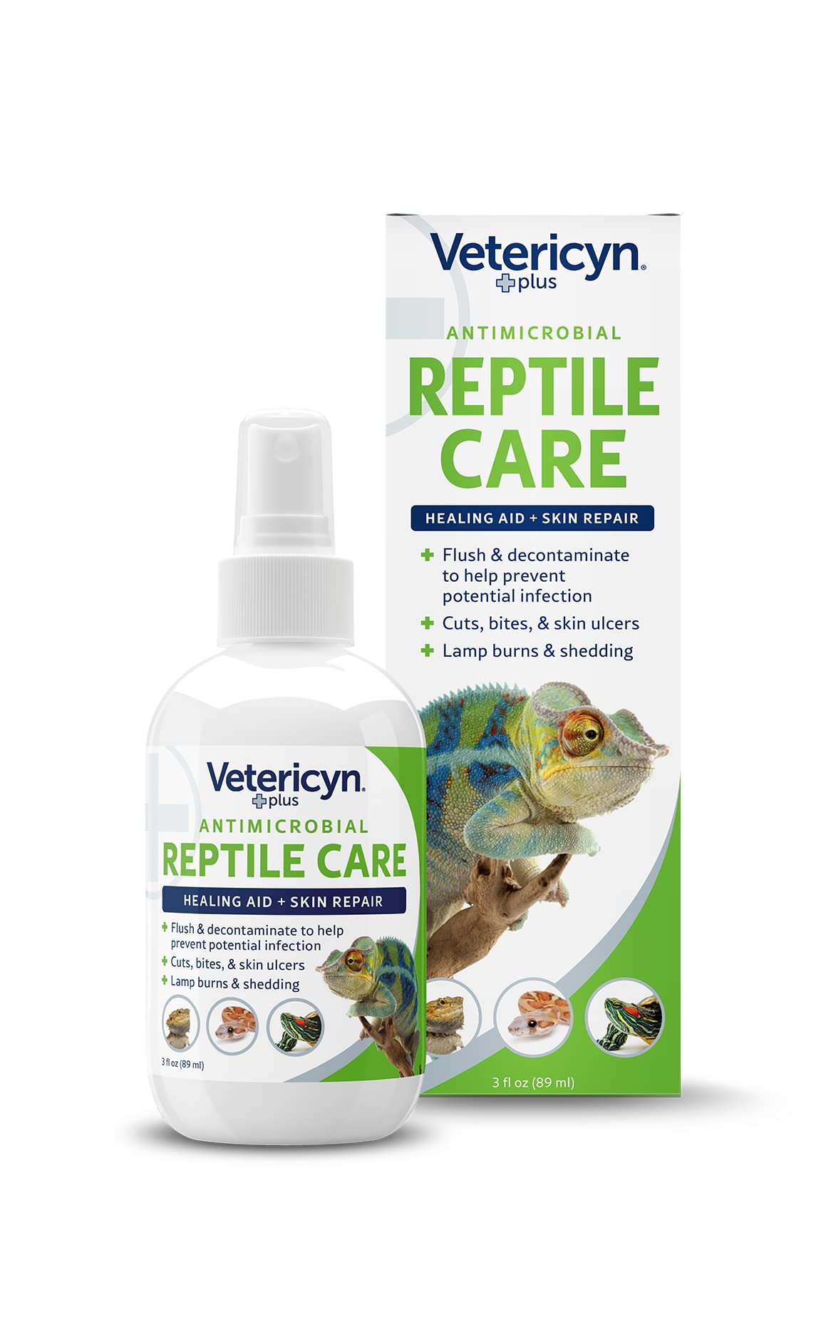 Vetericyn Plus Reptile Wound Care Spray | Reptile Skin Repair, Help Care for Rep
