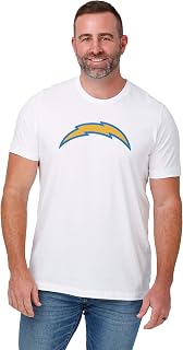 FOCO T-shirt blanc à manches courtes NFL Team Primary Logo pour homme