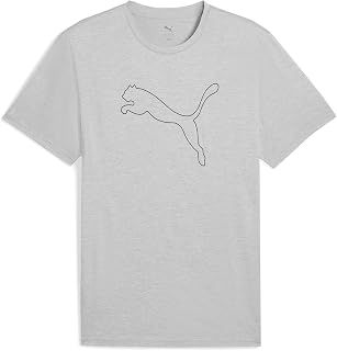 PUMA M Tad Essential Heather Cat Tee (CF Large Cat) Unisex T-Shirts - Adult (Pack of 1)