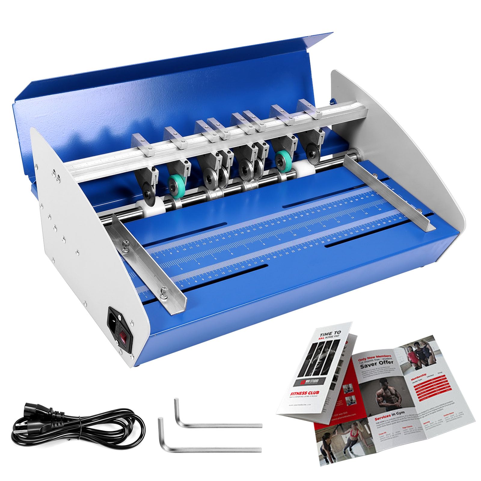 3-in-1 Electric Paper Creasing Machine, 460mm (18-Inch) Heavy Duty Metal Scorer 