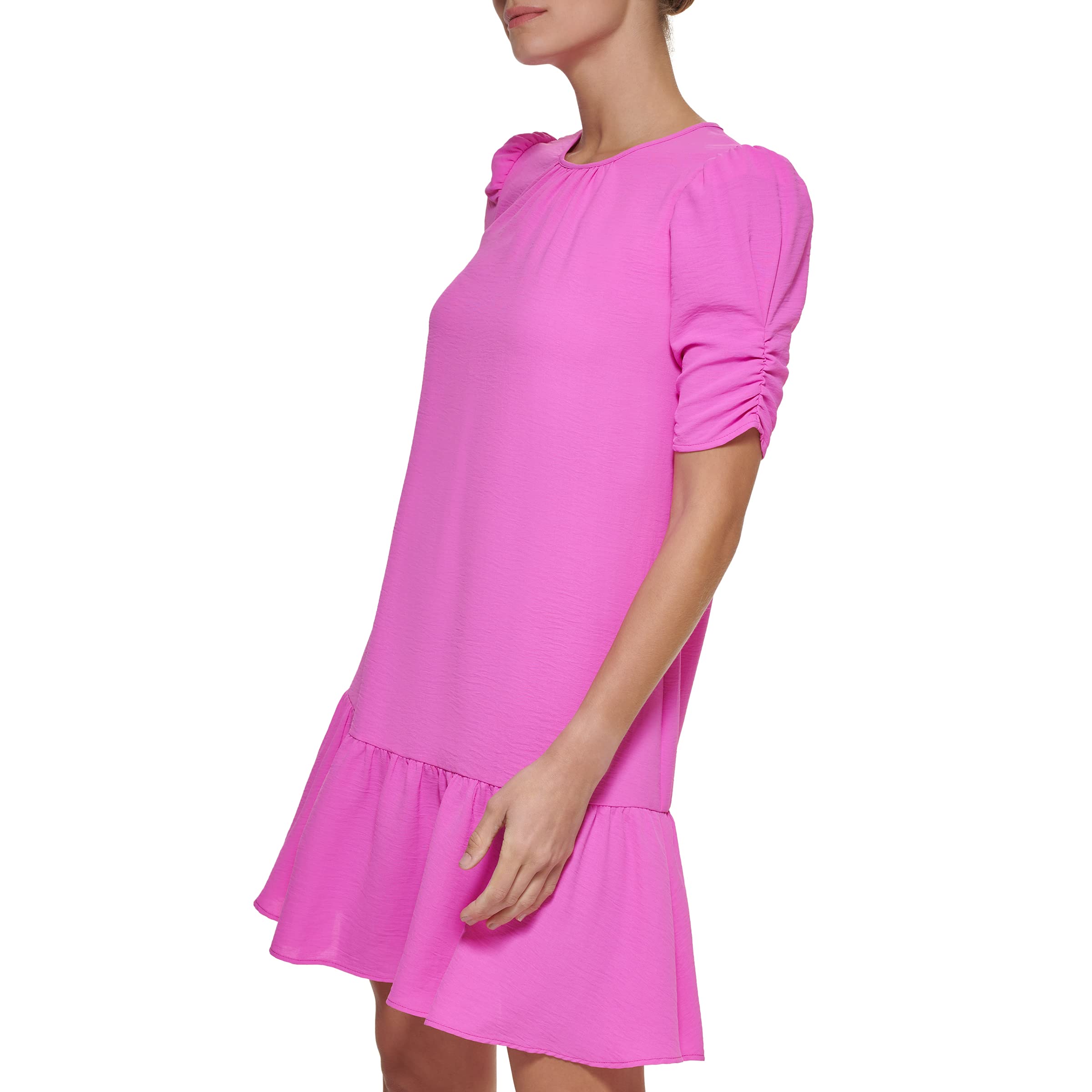 DKNY Women's Puff Sleeve Sheath Dress