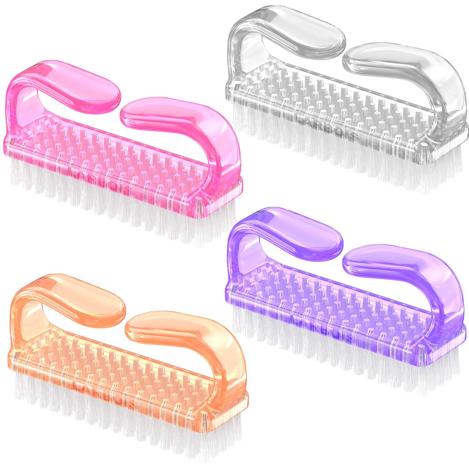 Larbois Handle Grip Nail Brush, Nail Brushes Hand Fingernail Brush Cleaner Scrub