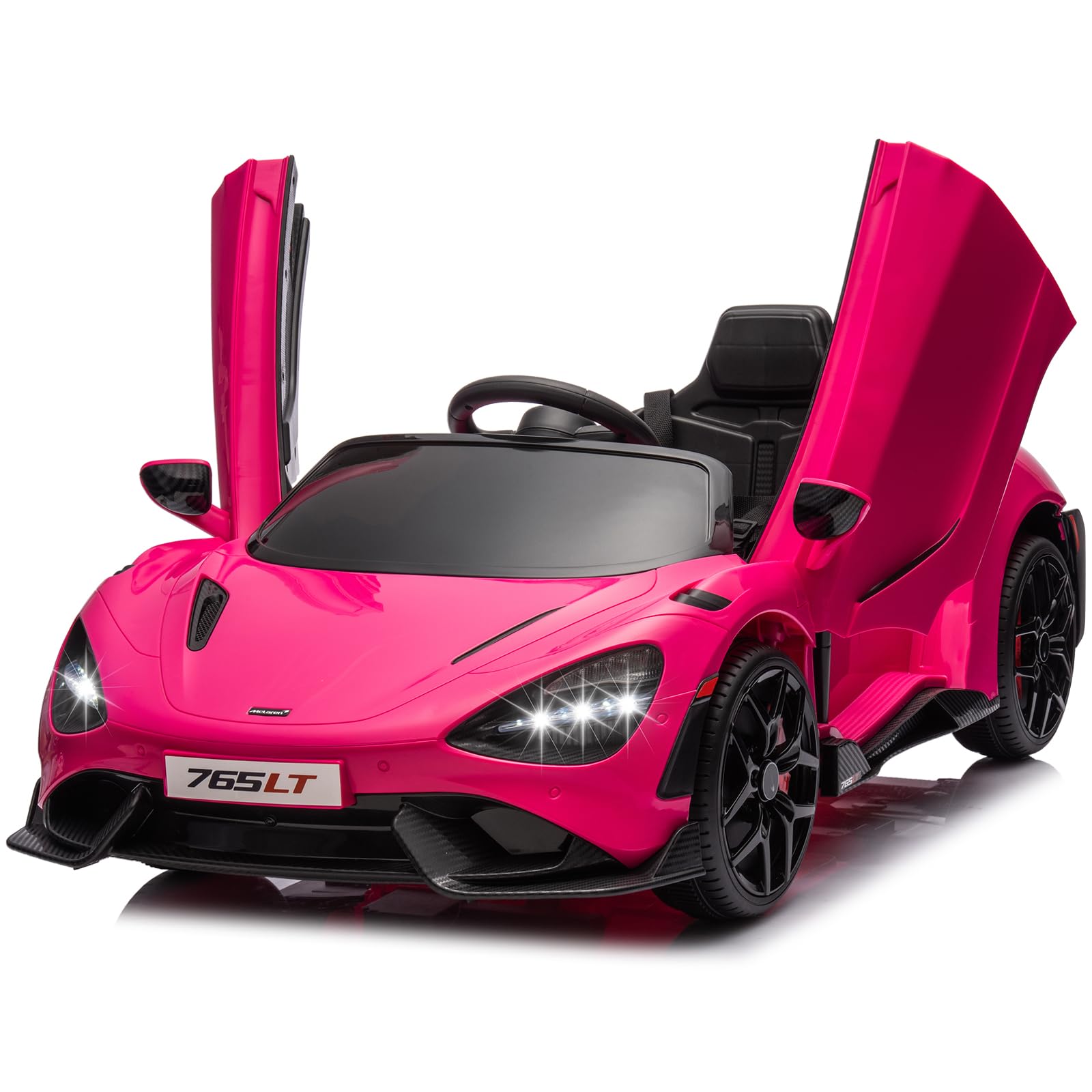 MUKIDY Kids Ride-on Car Licensed McLaren765LT for 3-6Years Old, Electric car 12V
