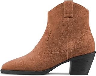 Saekcted Women's Medium Heel Heel 6.5 cm Heels Pointed Toe Ankle Boots Riding Slip-on Boots Zipper Party Office Sexy