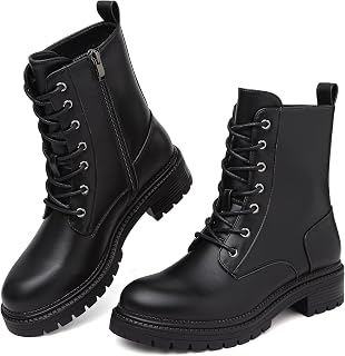 Bravover Womens Waterproof Lace Up Work Boots