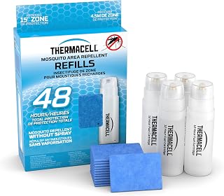 Thermacell Mosquito Repellent Refills; 48 Hours; Compatible with Any Fuel-Powered Thermacell Repeller; No Spray or Mess; 15 Foot (4,5 m) Zone of Protection; Deet Free Bug Spray Alternative