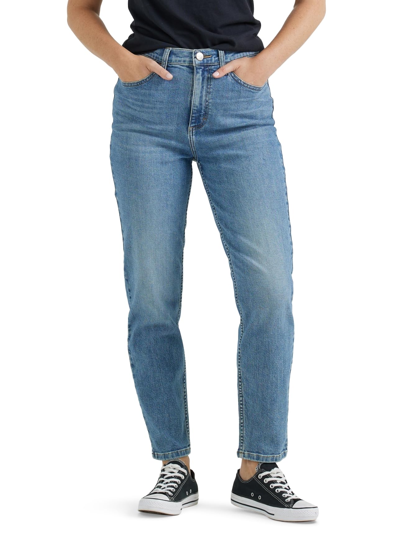 Lee Womens High Rise Mom JeansJeans
