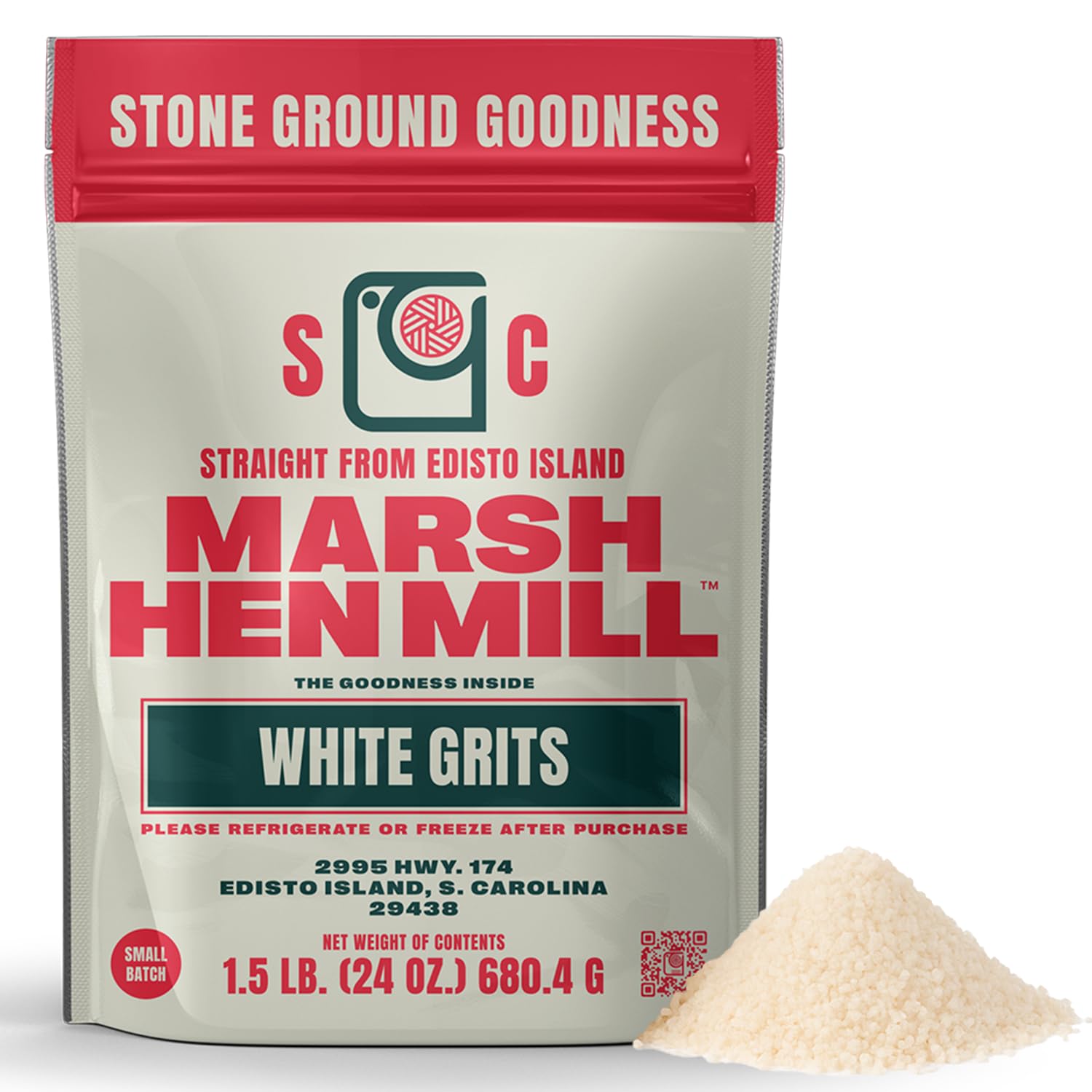 Marsh Hen Mill White Grits | Stone Ground White Corn | Gluten-Free, No Additives