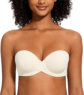 MELENECA - Women's Silicone Push Up Strapless Bra