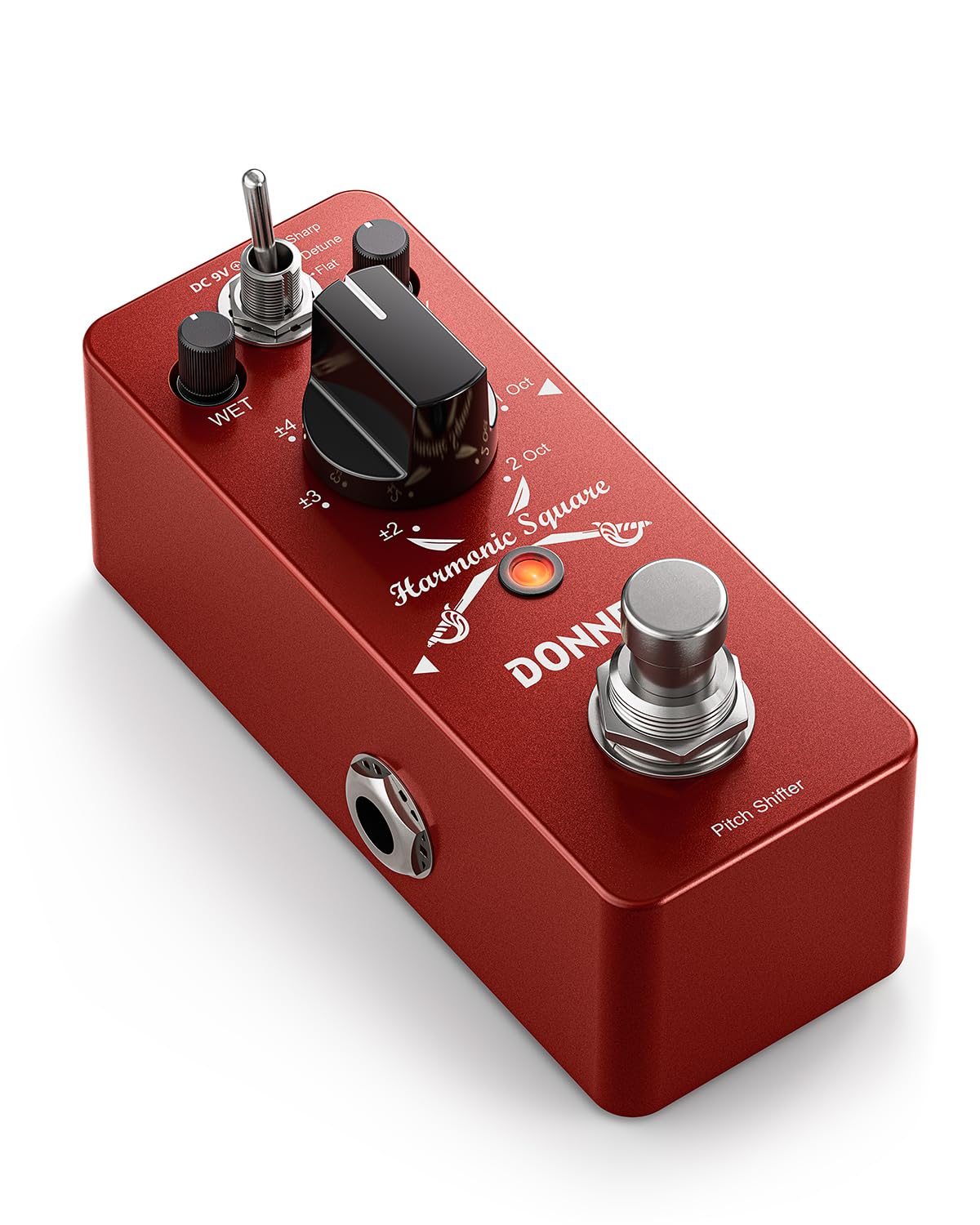 Donner Octave Guitar Pedal, Harmonic Square Digital Octave Pedal Pitch Shifter 7