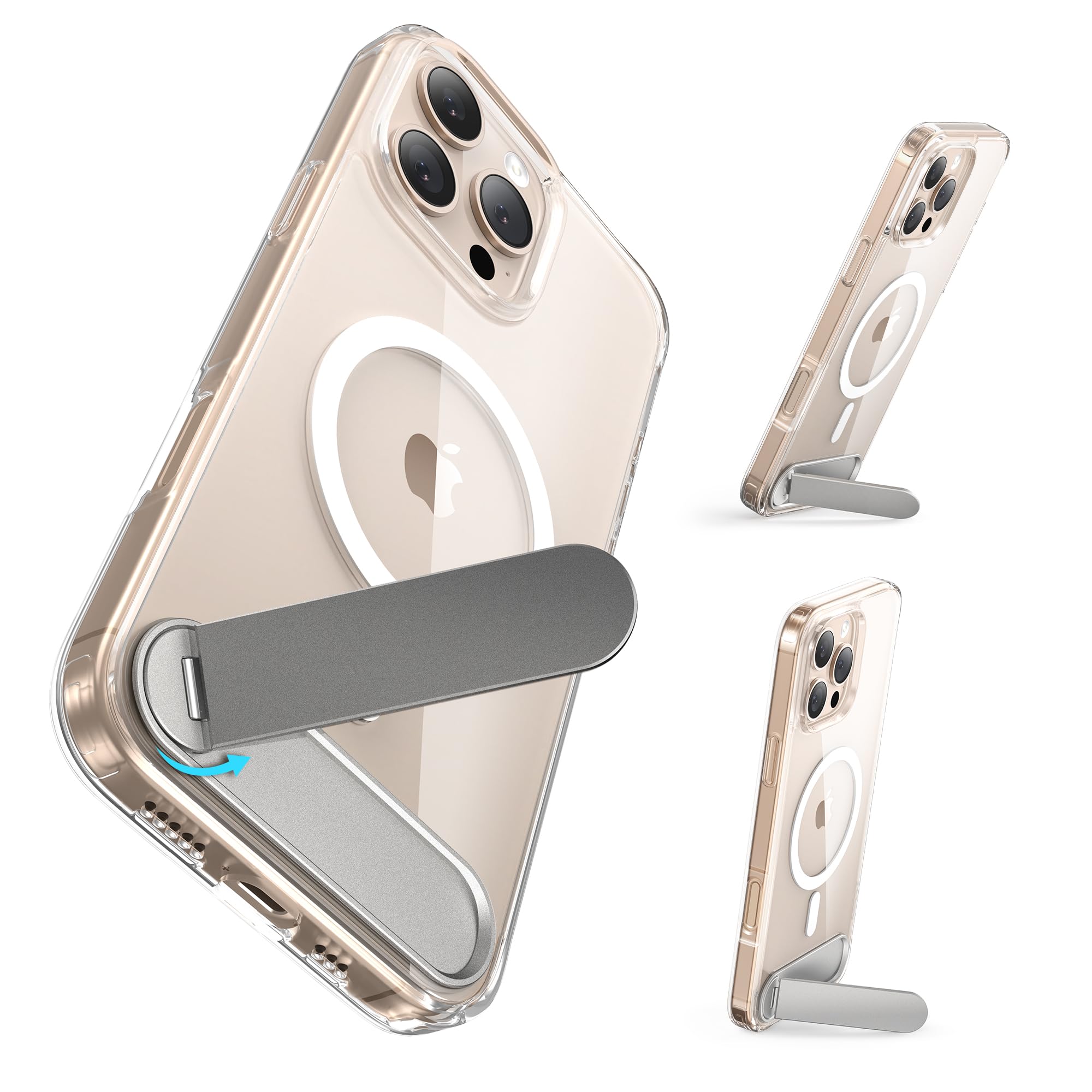 for iPhone 16 Pro Case with Stand, Compatible with Mag-Safe Adjustable Kickstand