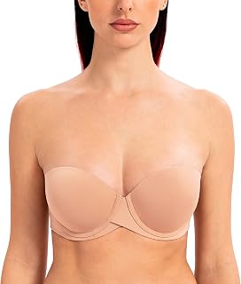 MELENECA - Women's Silicone Push Up Strapless Bra