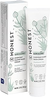 The Honest Company Diaper Rash Cream, Hypoallergenic, Cruelty-Free, 2.5 oz | Diaper Rash Cream, 2.5 Oz. Zinc Oxide, Hypoallergenic, Cruelty-Free. Moisturizing & Calming Relief For Diaper Rash.