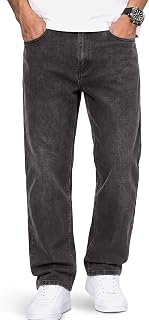 COOFANDY Mens Jeans Relaxed Fit Straight Leg Cotton Denim Work Jeans