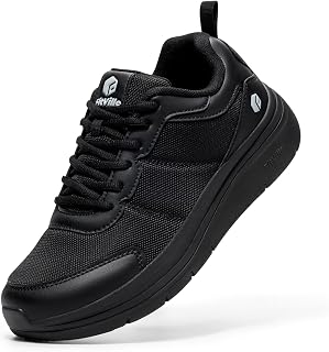 FitVille Extra Wide Walking Shoes Men's Lightweight Casual Shoes Shock Absorption Rebound Fitness Shoes Breathable Gym Flexible Flexible Size 40-50