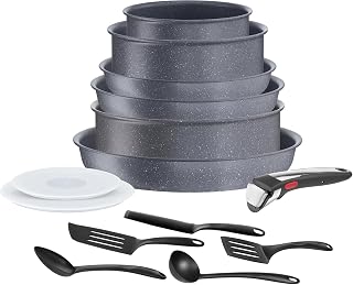 Tefal Ingenio Natural On – Set of 6 Pieces + 8 Accessories, Aluminium