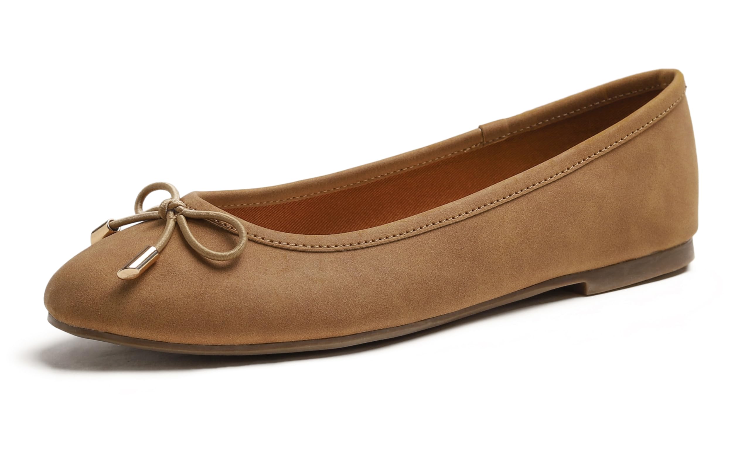 Feversole Women's Fashion Round Toe Ballet Flat Ballet Flats for Women