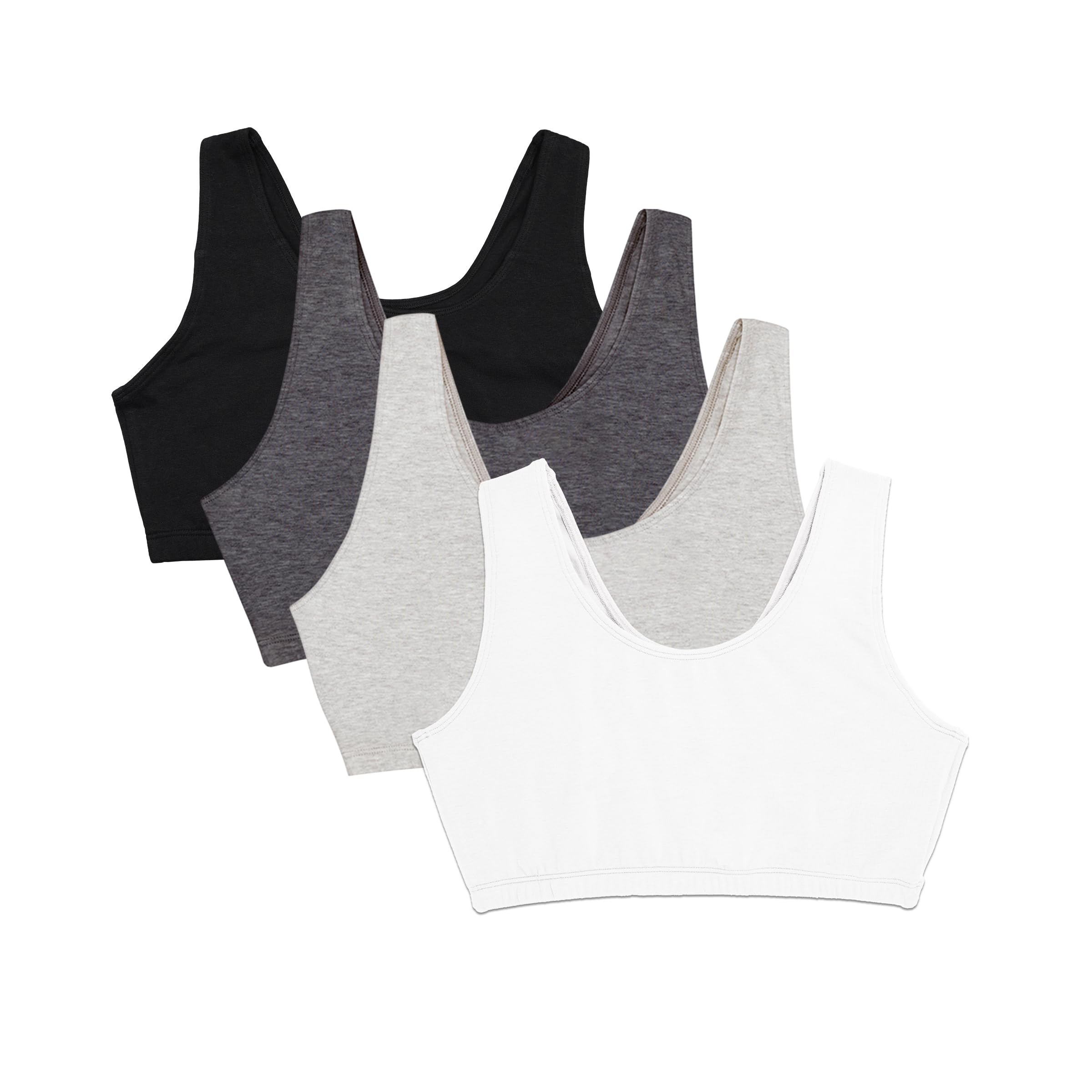 Fruit of the Loom Women's Wireless Cotton Sports Bra, Multipack